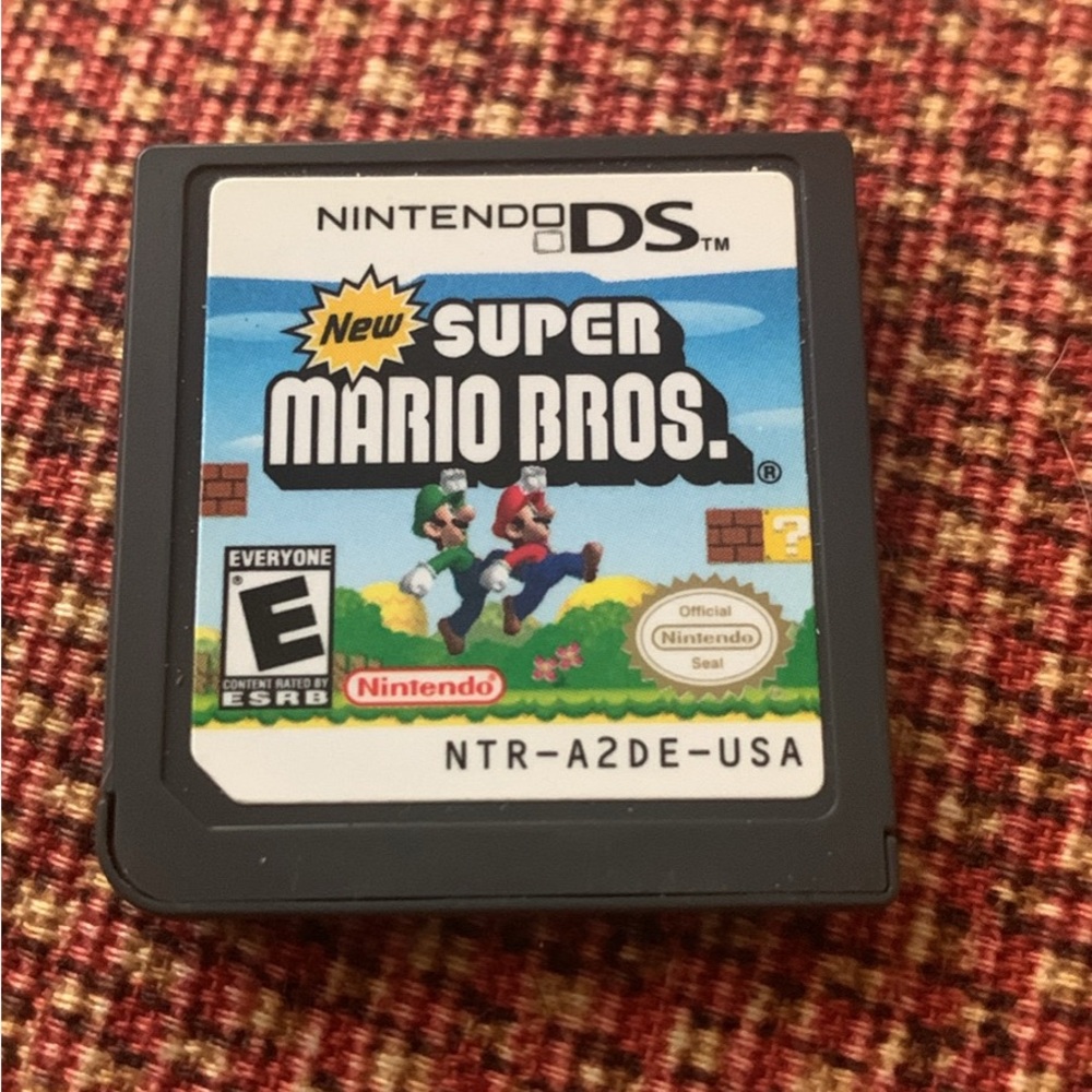 Nintendo Black New Super Mario Bros DS Game